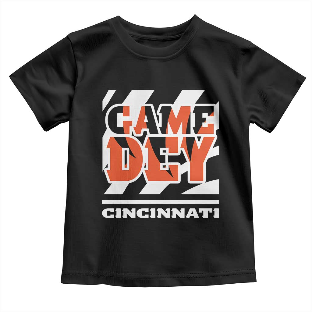 Cincinnati Toddler T Shirt Retro Vintage Game Dey White Stripes - Wonder Print Shop