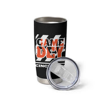Cincinnati Tumbler Cup Retro Vintage Game Dey White Stripes - Wonder Print Shop