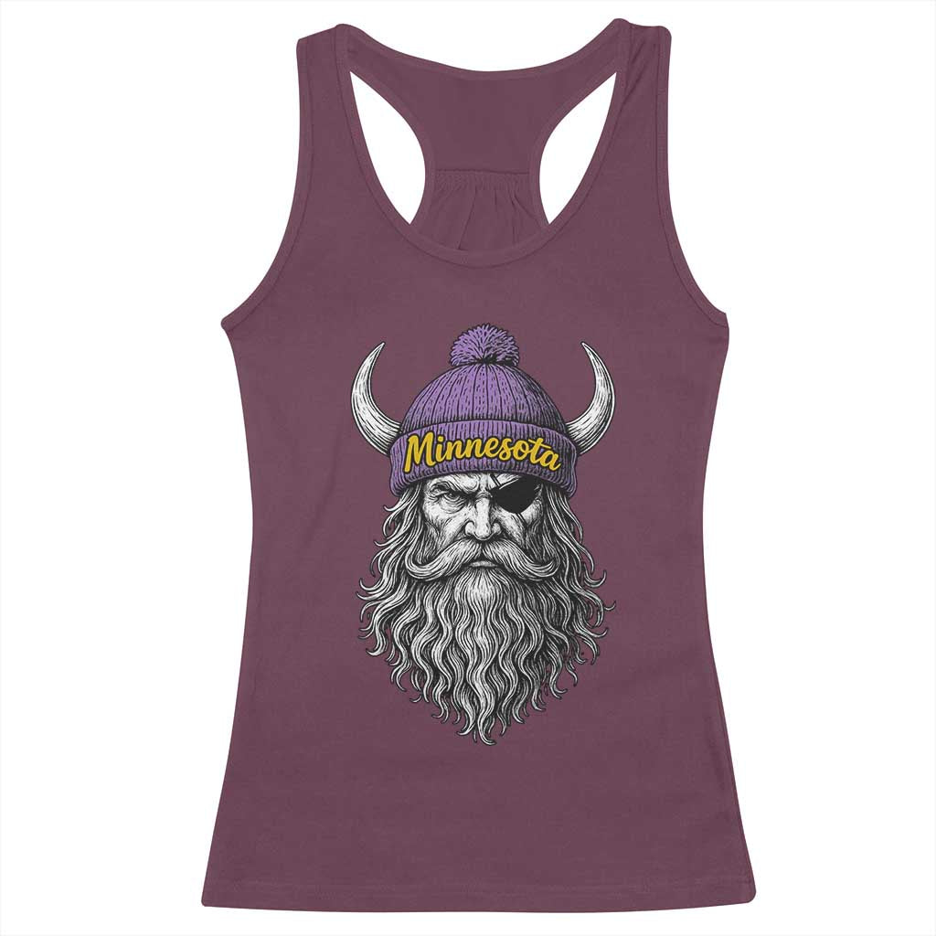 Vintage Minnesota Racerback Tank Top Retro Sports Fan - Wonder Print Shop