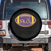 Skol Football Spare Tire Cover Retro Nordic Scandinavian Warrior Vikings Axe - Wonder Print Shop
