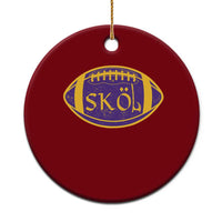 Skol Football Ceramic Ornament Retro Nordic Scandinavian Warrior Vikings Axe - Wonder Print Shop