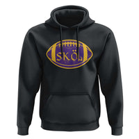 Skol Football Hoodie Retro Nordic Scandinavian Warrior Vikings Axe - Wonder Print Shop