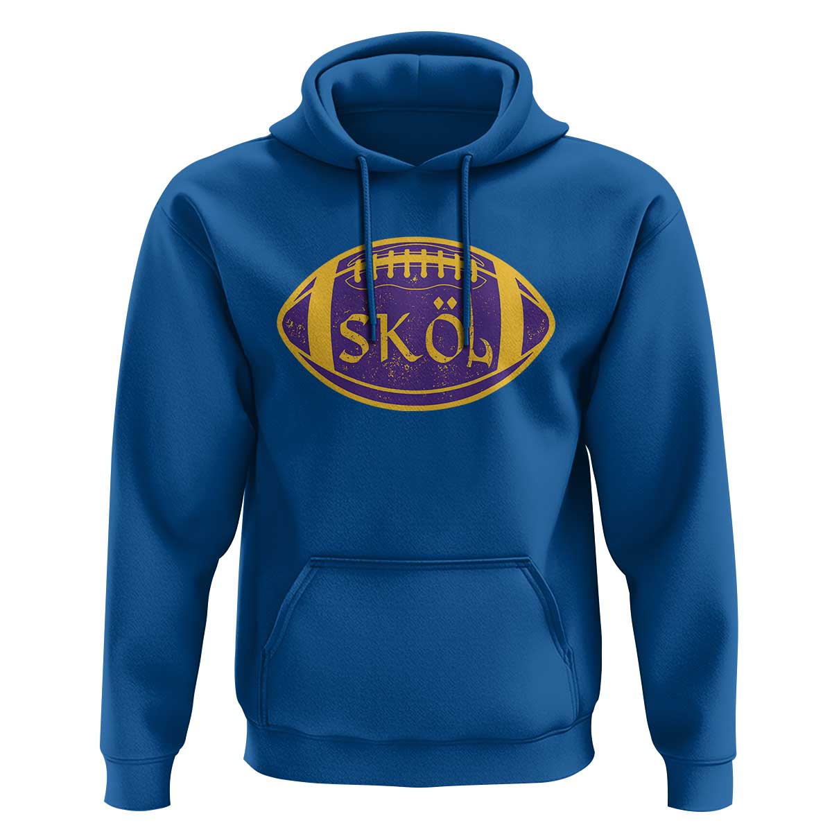 Skol Football Hoodie Retro Nordic Scandinavian Warrior Vikings Axe - Wonder Print Shop