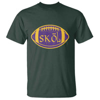 Skol Football T Shirt Retro Nordic Scandinavian Warrior Vikings Axe - Wonder Print Shop