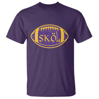 Skol Football T Shirt Retro Nordic Scandinavian Warrior Vikings Axe - Wonder Print Shop