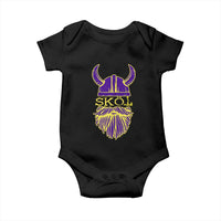 Skol Nordic Scandinavian Warrior Viking Helmet Baby Onesie - Wonder Print Shop