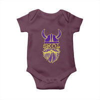 Skol Nordic Scandinavian Warrior Viking Helmet Baby Onesie - Wonder Print Shop
