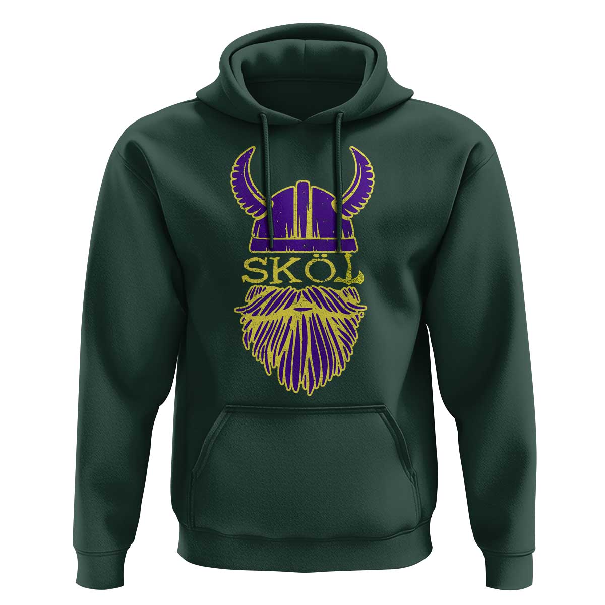 Skol Nordic Scandinavian Warrior Viking Helmet Hoodie - Wonder Print Shop