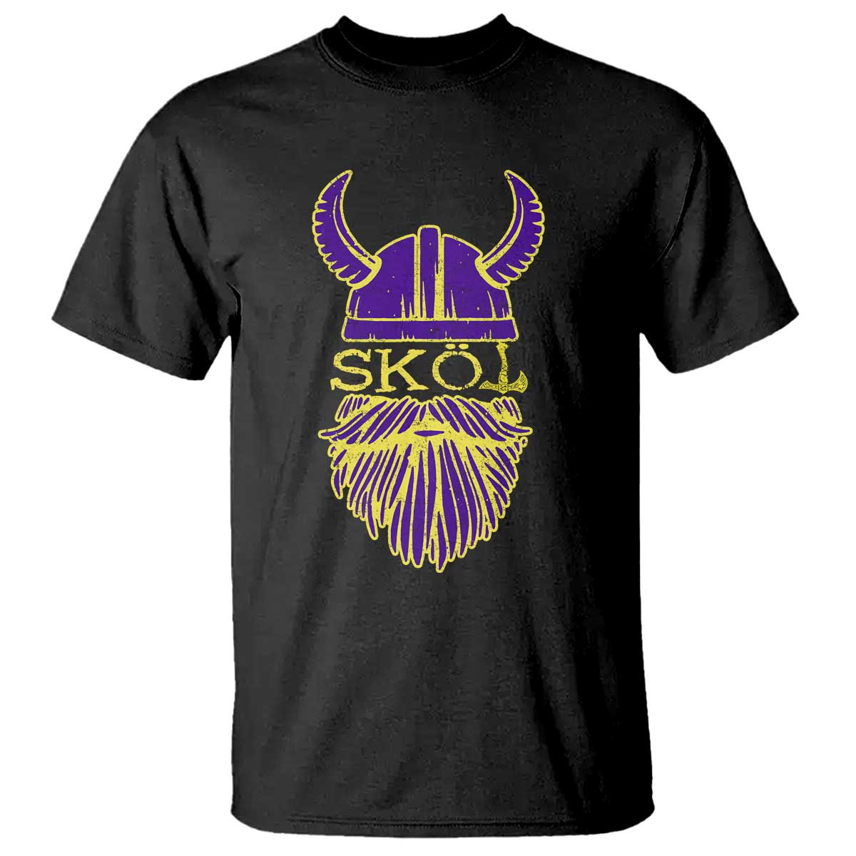 Skol Nordic Scandinavian Warrior Viking Helmet T Shirt - Wonder Print Shop