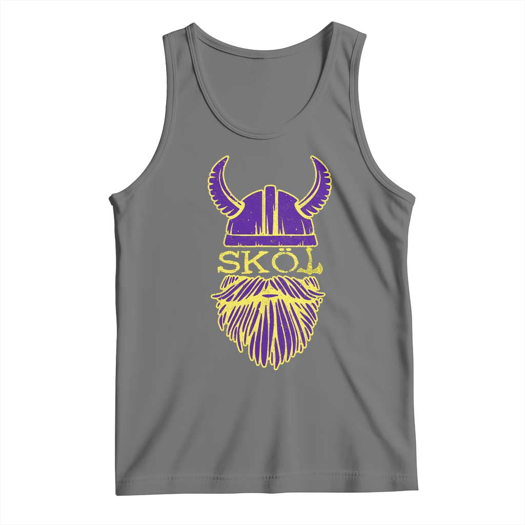 Skol Nordic Scandinavian Warrior Viking Helmet Tank Top - Wonder Print Shop