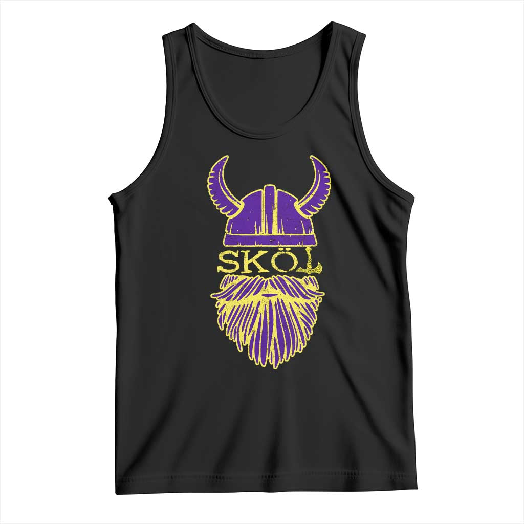 Skol Nordic Scandinavian Warrior Viking Helmet Tank Top - Wonder Print Shop