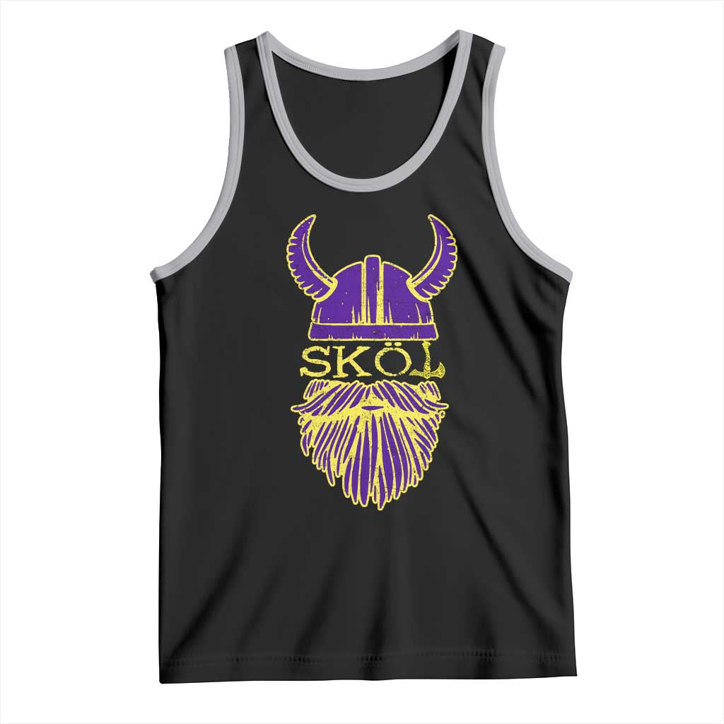Skol Nordic Scandinavian Warrior Viking Helmet Tank Top - Wonder Print Shop