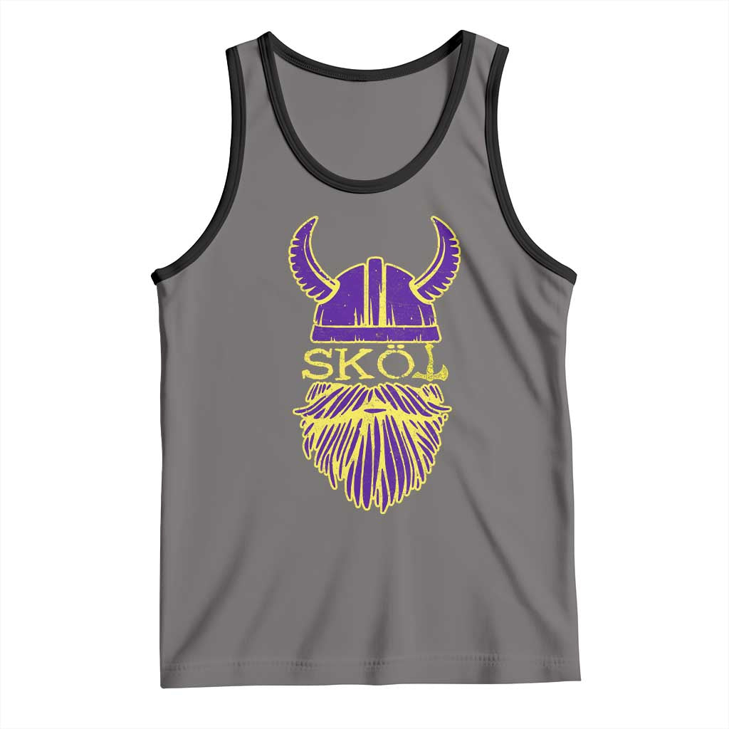 Skol Nordic Scandinavian Warrior Viking Helmet Tank Top - Wonder Print Shop