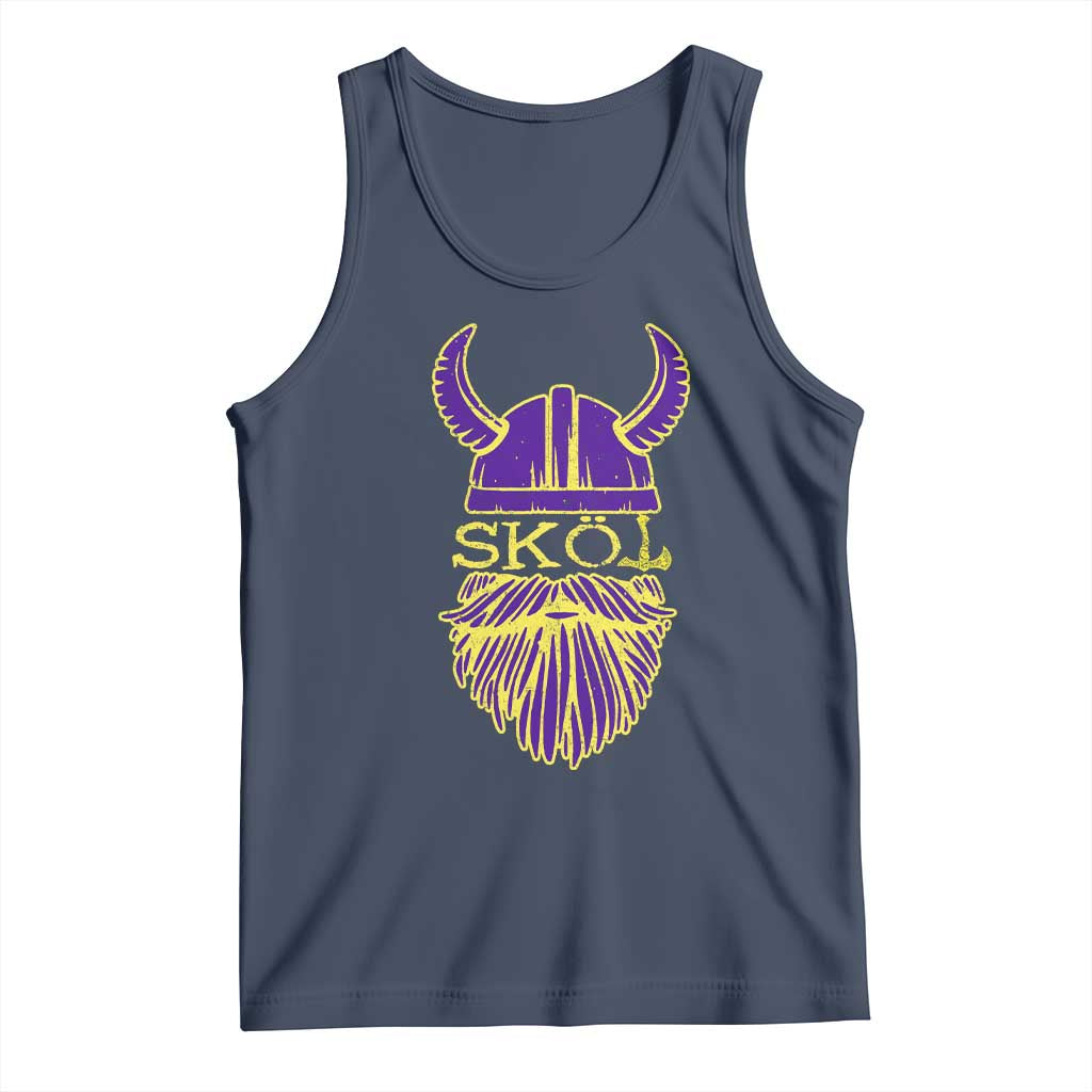Skol Nordic Scandinavian Warrior Viking Helmet Tank Top - Wonder Print Shop