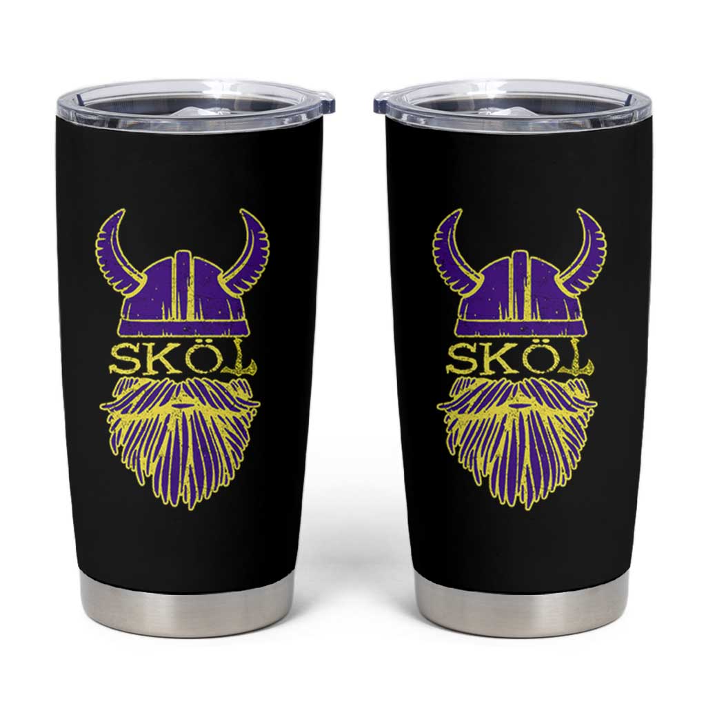 Skol Nordic Scandinavian Warrior Viking Helmet Tumbler Cup - Wonder Print Shop