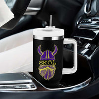 Skol Nordic Scandinavian Warrior Viking Helmet Tumbler With Handle - Wonder Print Shop