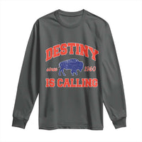 Buffalo Fan Long Sleeve Shirt Vintage Destiny is Calling Victory Monday - Wonder Print Shop
