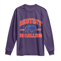 Buffalo Fan Long Sleeve Shirt Vintage Destiny is Calling Victory Monday - Wonder Print Shop