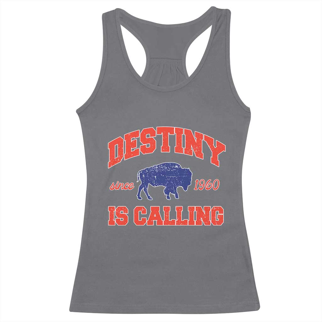 Buffalo Fan Racerback Tank Top Vintage Destiny is Calling Victory Monday - Wonder Print Shop