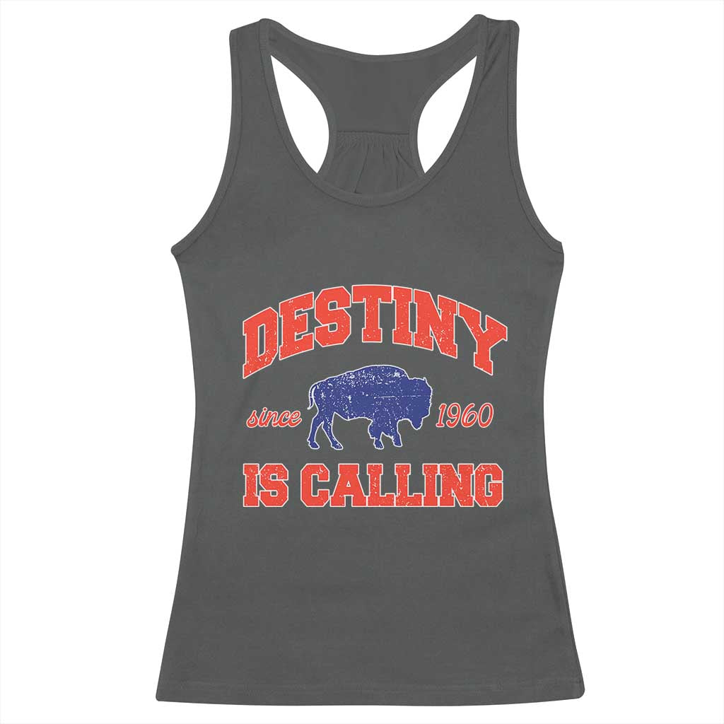 Buffalo Fan Racerback Tank Top Vintage Destiny is Calling Victory Monday - Wonder Print Shop