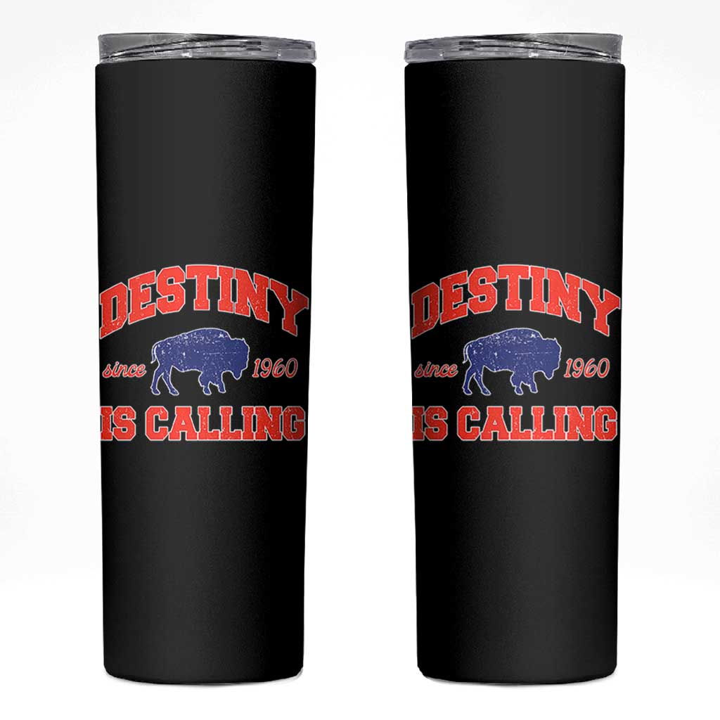 Buffalo Fan Skinny Tumbler Vintage Destiny is Calling Victory Monday - Wonder Print Shop