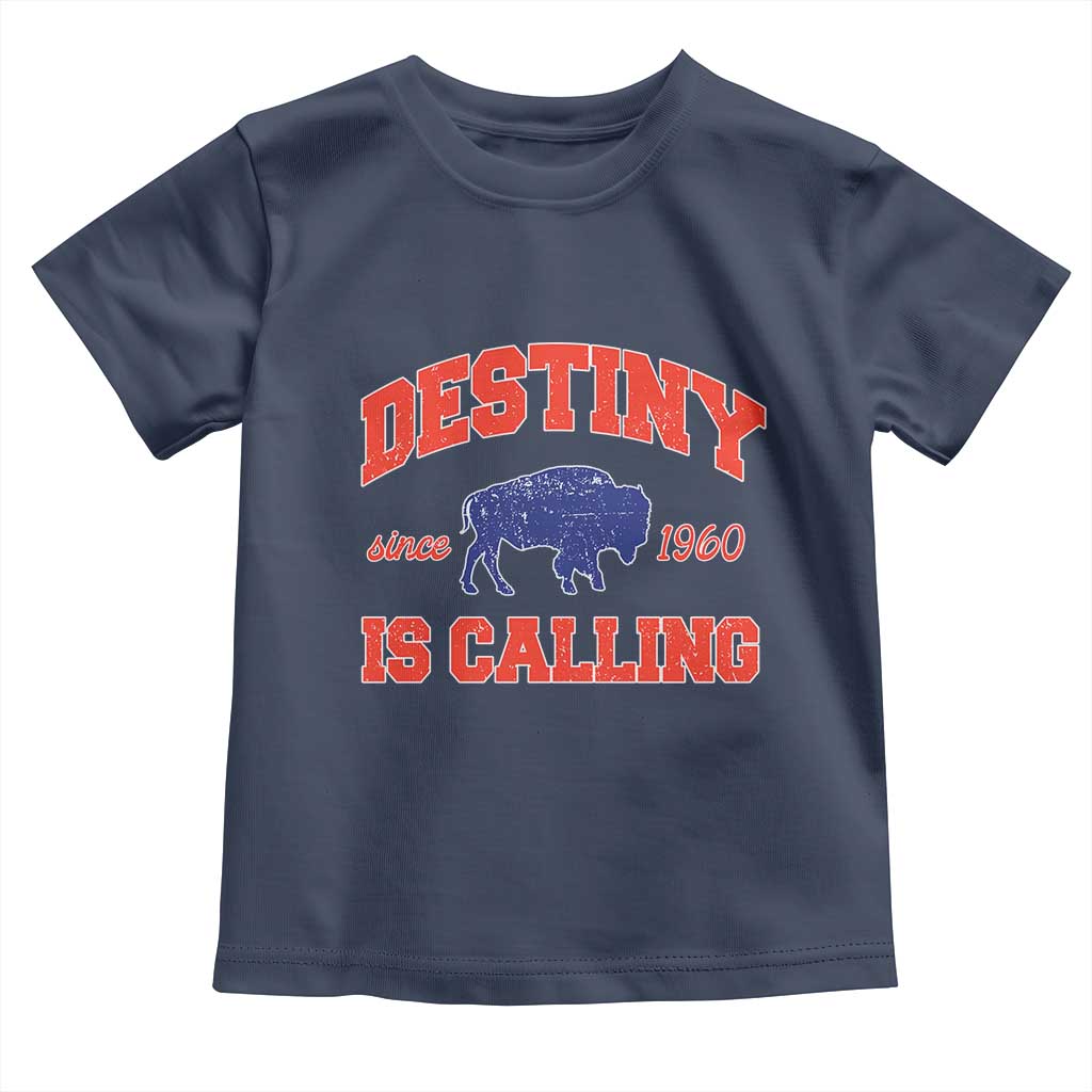 Buffalo Fan Toddler T Shirt Vintage Destiny is Calling Victory Monday - Wonder Print Shop