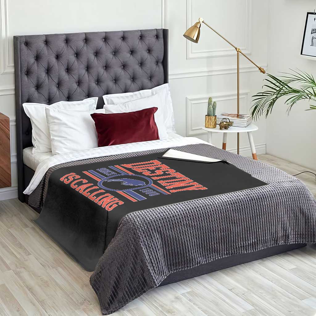 Buffalo Football Throw Blanket Funny Vintage 90s Bills Fan - Wonder Print Shop