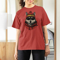 Kansas City T Shirt For Women Vintage Retro Wolf Mascot - Wonder Print Shop