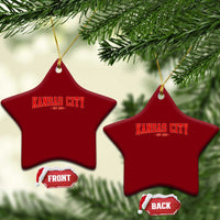 Kansas City Ceramic Ornament Retro Style 90s Vintage Unisex Varisty - Wonder Print Shop