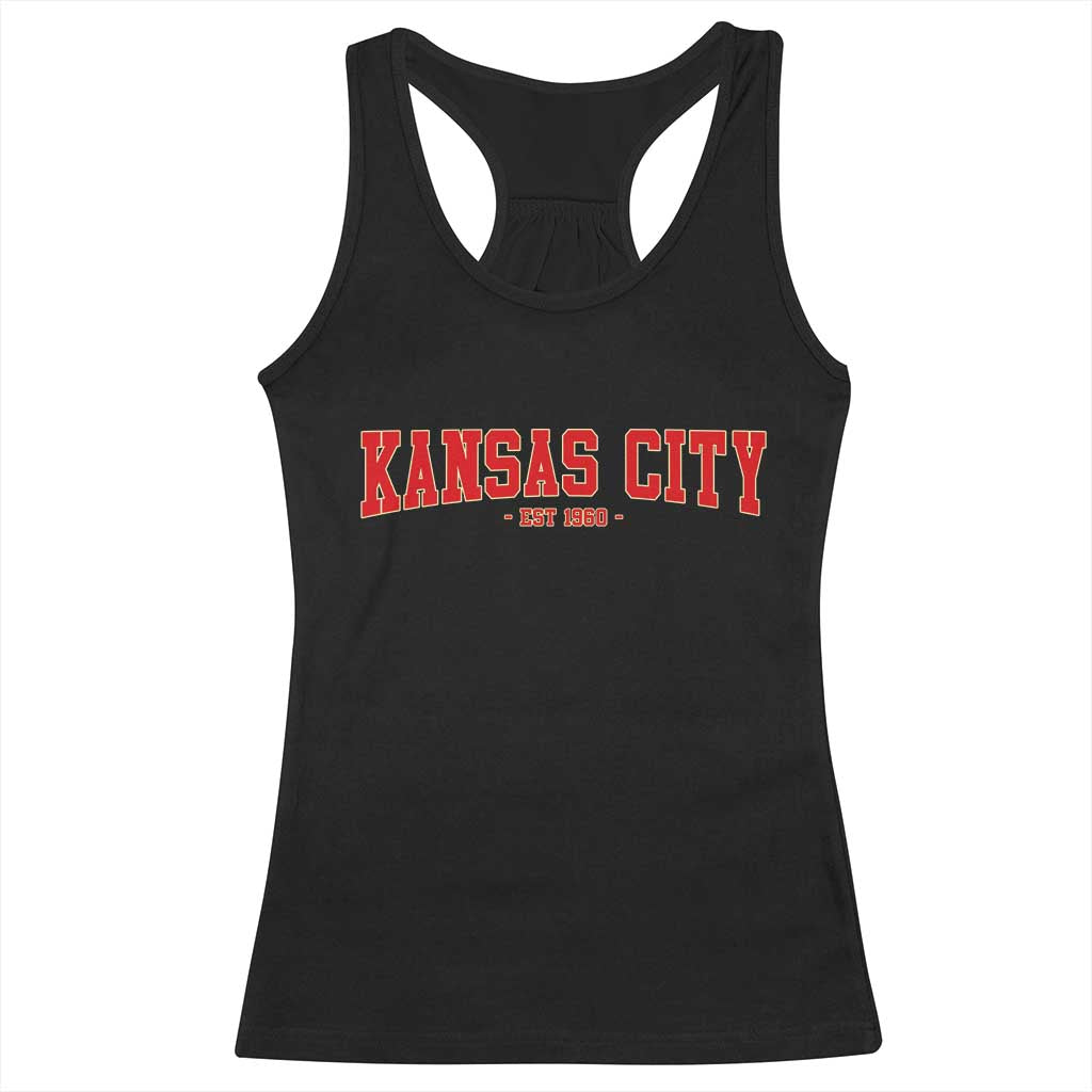 Kansas City Racerback Tank Top Retro Style 90s Vintage Unisex Varisty - Wonder Print Shop