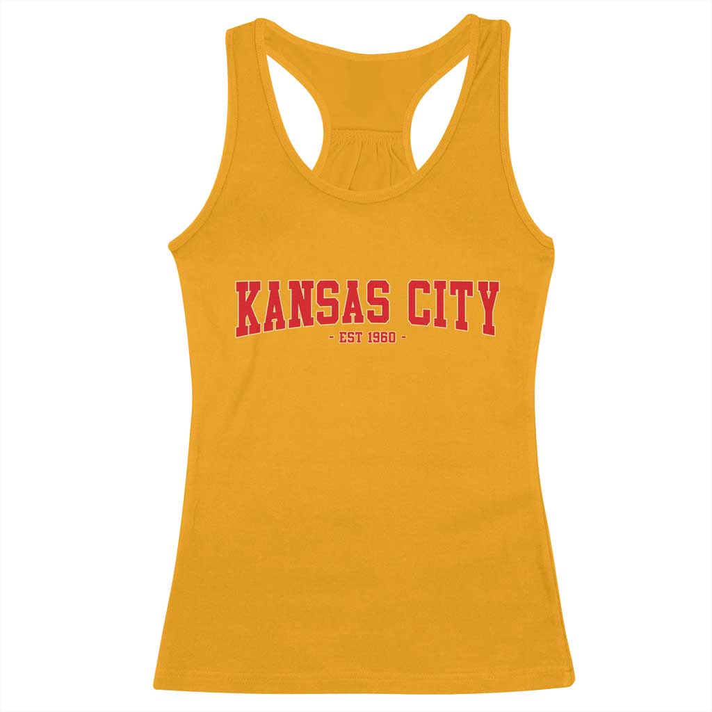 Kansas City Racerback Tank Top Retro Style 90s Vintage Unisex Varisty - Wonder Print Shop