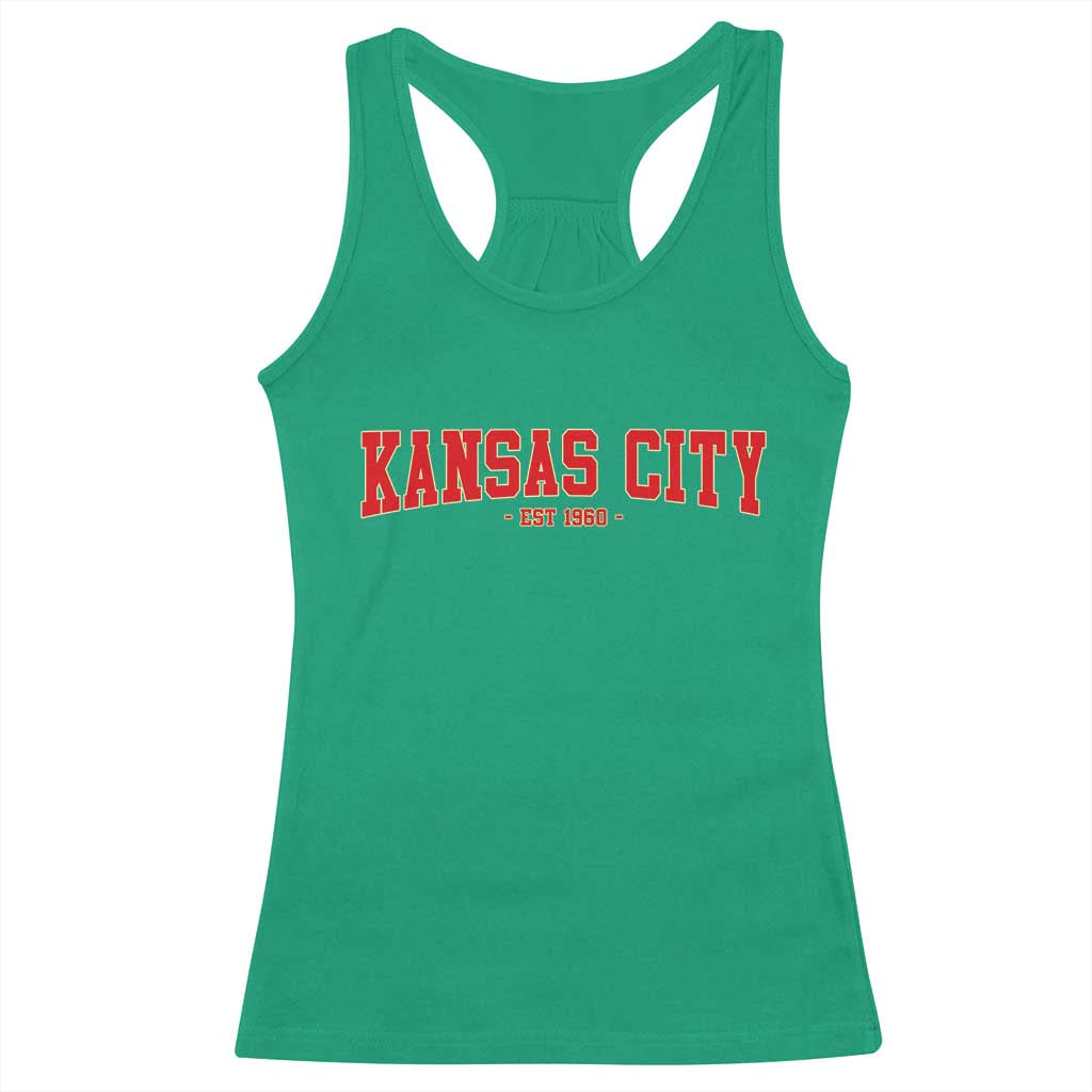 Kansas City Racerback Tank Top Retro Style 90s Vintage Unisex Varisty - Wonder Print Shop