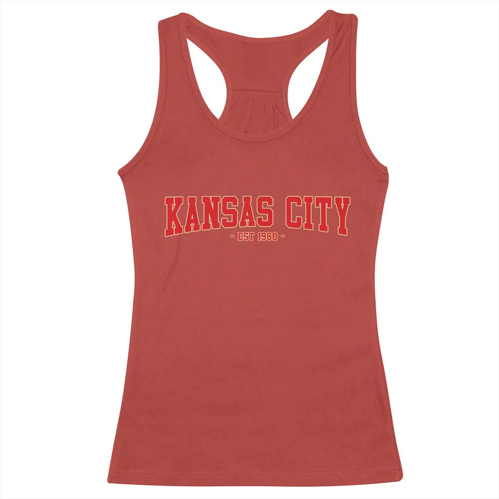 Kansas City Racerback Tank Top Retro Style 90s Vintage Unisex Varisty - Wonder Print Shop