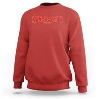 Kansas City Sweatshirt Retro Style 90s Vintage Unisex Varisty - Wonder Print Shop
