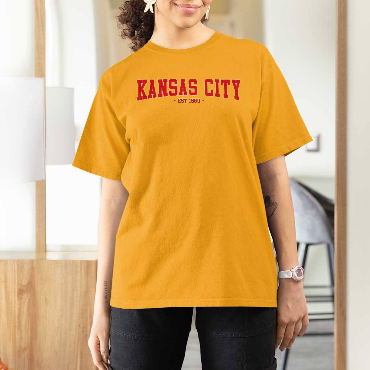 Kansas City T Shirt For Women Retro Style 90s Vintage Unisex Varisty - Wonder Print Shop