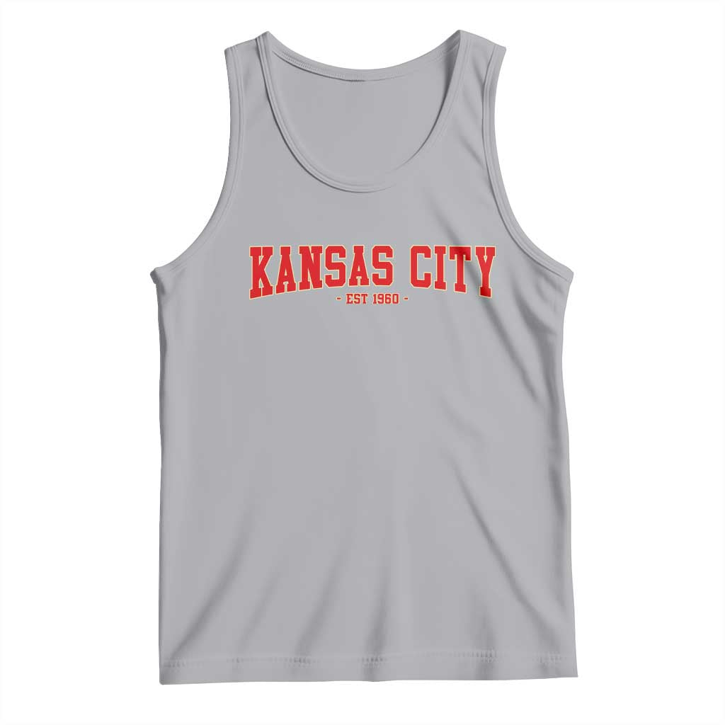 Kansas City Tank Top Retro Style 90s Vintage Unisex Varisty - Wonder Print Shop