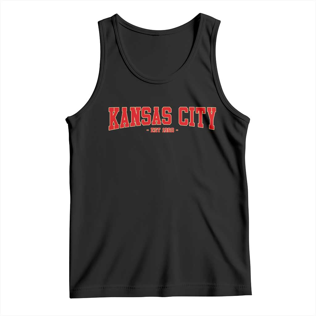 Kansas City Tank Top Retro Style 90s Vintage Unisex Varisty - Wonder Print Shop