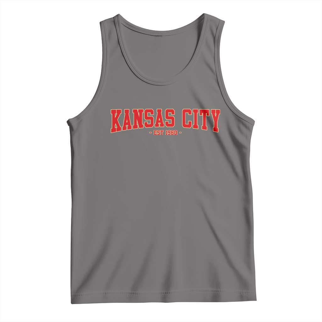 Kansas City Tank Top Retro Style 90s Vintage Unisex Varisty - Wonder Print Shop