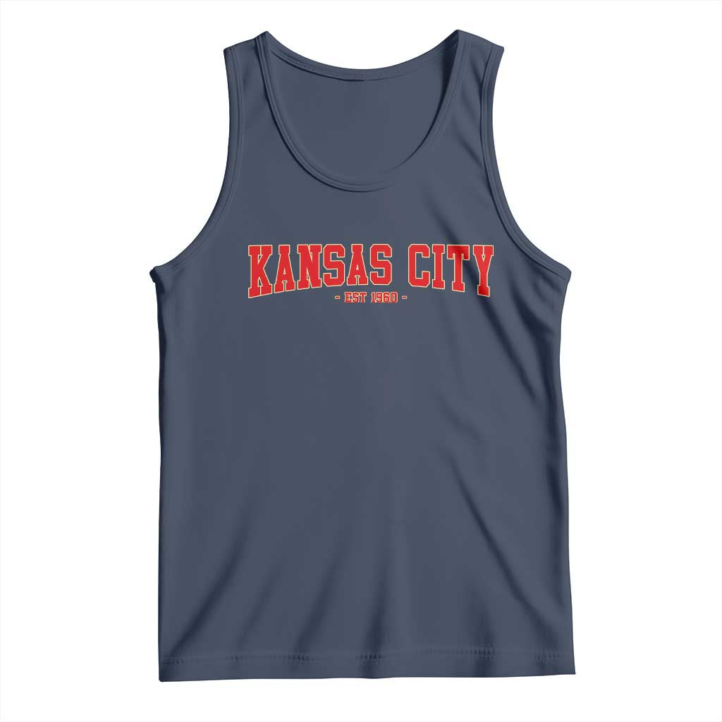Kansas City Tank Top Retro Style 90s Vintage Unisex Varisty - Wonder Print Shop