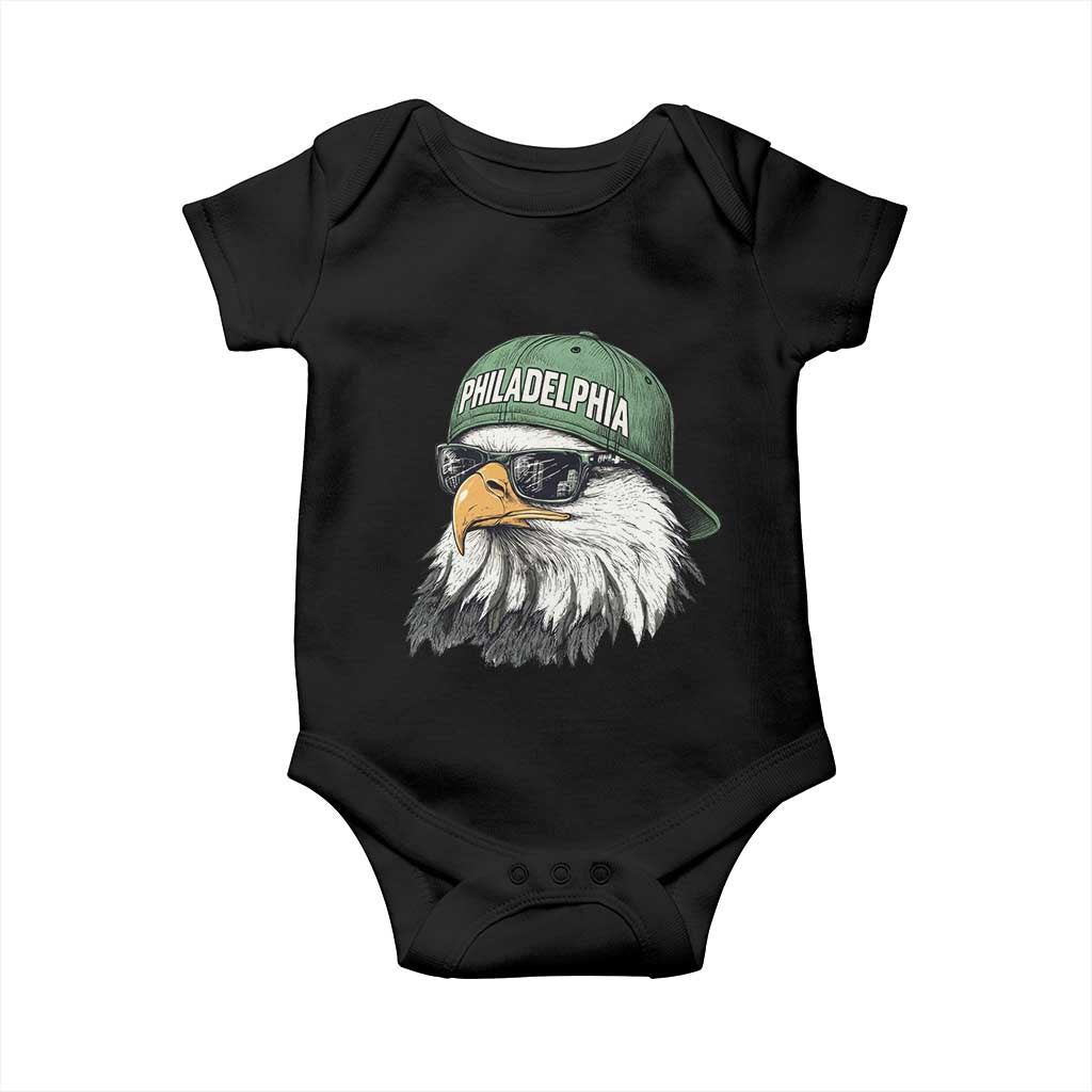 Philadelphia Fan Baby Onesie Retro Eagle Sports Fan - Wonder Print Shop