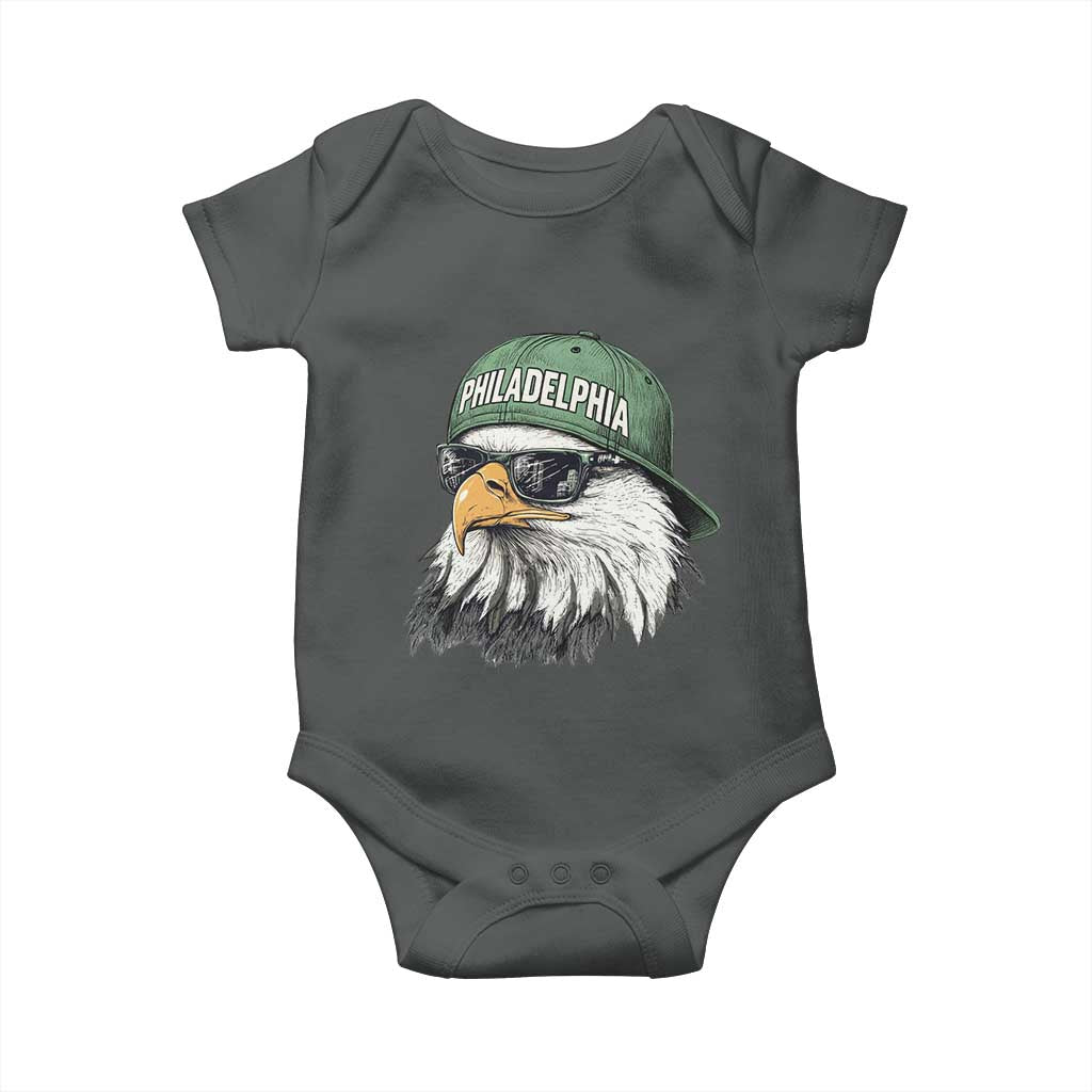 Philadelphia Fan Baby Onesie Retro Eagle Sports Fan - Wonder Print Shop