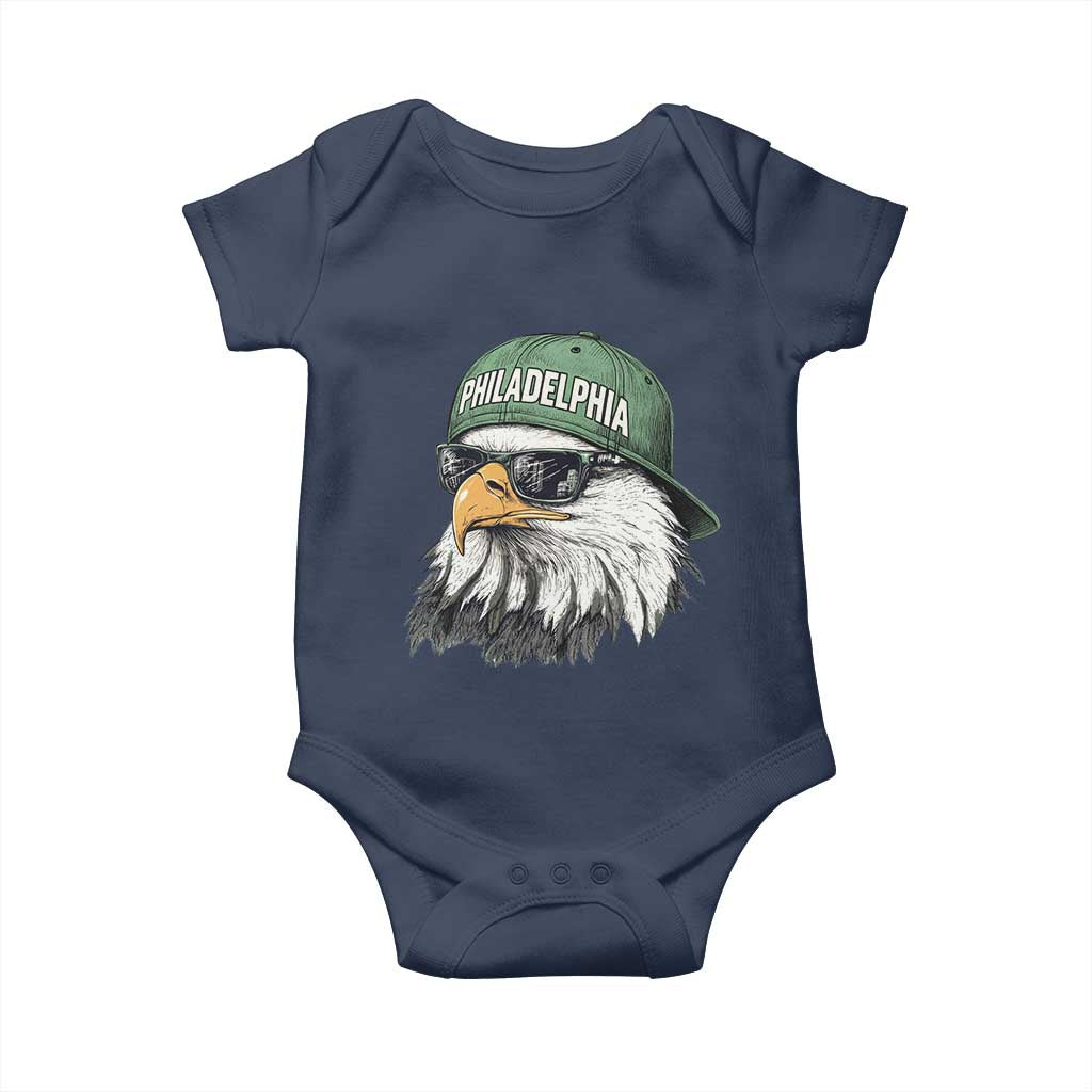 Philadelphia Fan Baby Onesie Retro Eagle Sports Fan - Wonder Print Shop