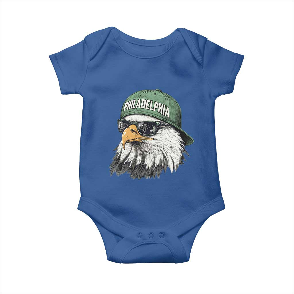 Philadelphia Fan Baby Onesie Retro Eagle Sports Fan - Wonder Print Shop