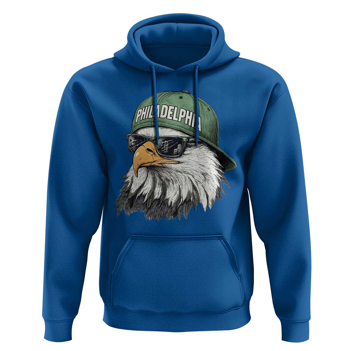 Philadelphia Fan Hoodie Retro Eagle Sports Fan - Wonder Print Shop