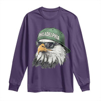 Philadelphia Fan Long Sleeve Shirt Retro Eagle Sports Fan - Wonder Print Shop