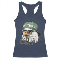Philadelphia Fan Racerback Tank Top Retro Eagle Sports Fan - Wonder Print Shop