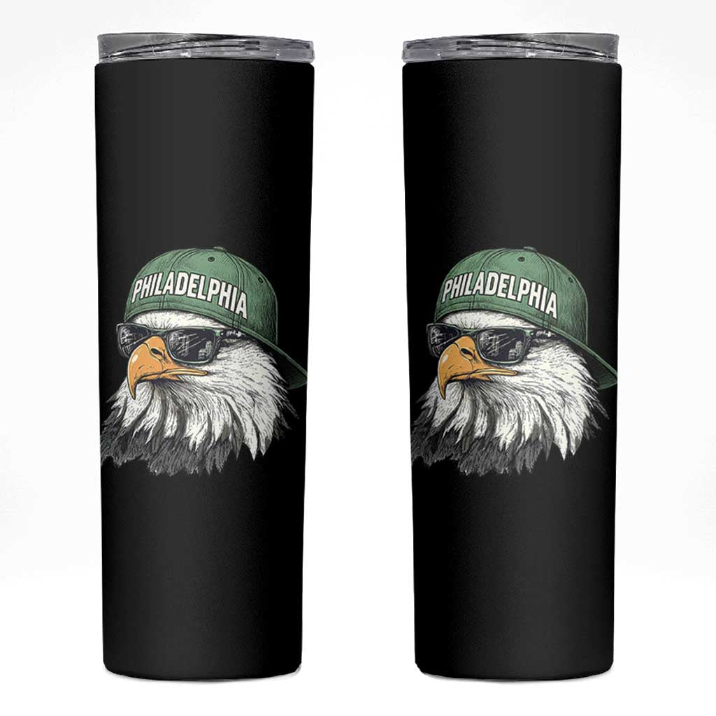 Philadelphia Fan Skinny Tumbler Retro Eagle Sports Fan - Wonder Print Shop