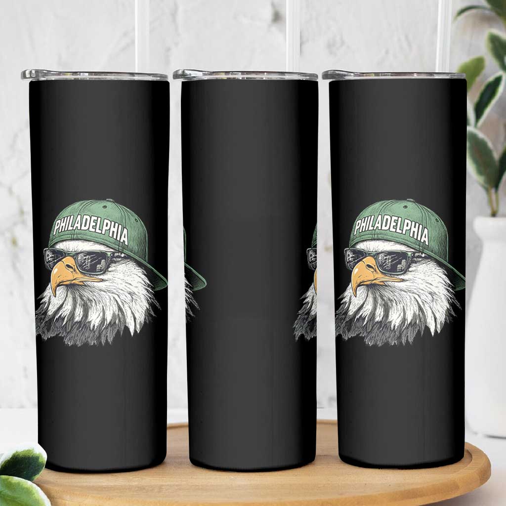 Philadelphia Fan Skinny Tumbler Retro Eagle Sports Fan - Wonder Print Shop
