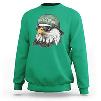 Philadelphia Fan Sweatshirt Retro Eagle Sports Fan - Wonder Print Shop
