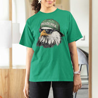 Philadelphia Fan T Shirt For Women Retro Eagle Sports Fan - Wonder Print Shop